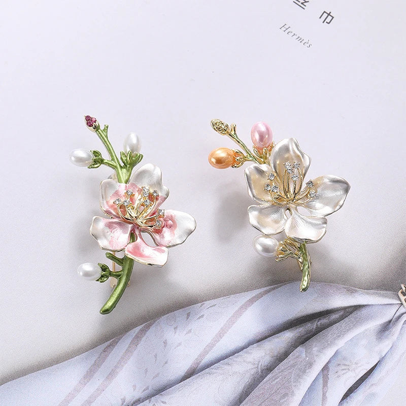 Broche Fleur Rétro Élégante Style Chinois – Corsage Multifonctionnel Haut de Gamme Vêtements Cadeaux