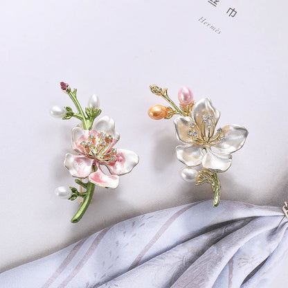 Broche Fleur Rétro Élégante Style Chinois – Corsage Multifonctionnel Haut de Gamme Vêtements Cadeaux