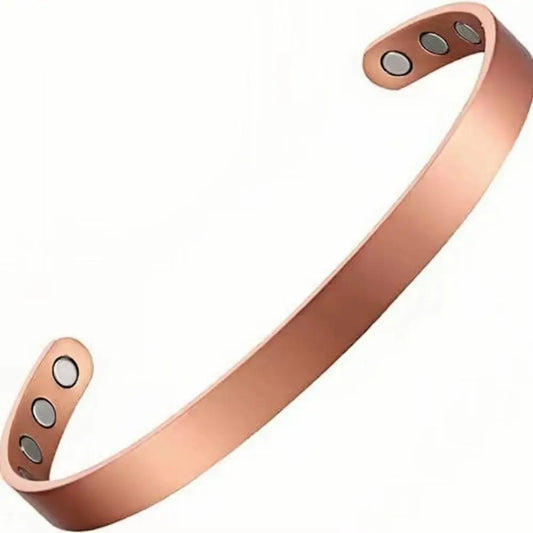 Bracelet Manchette Ovale Ajustable – Surface Lisse & Style Minimaliste Unisexe