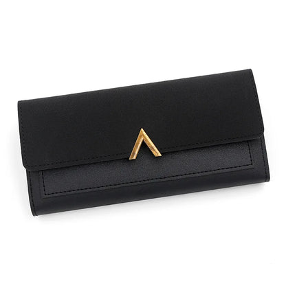 Portefeuille Femme Long Cuir PU Perles - Porte-Monnaie Carte Clutch Mini Fermoir Rouge