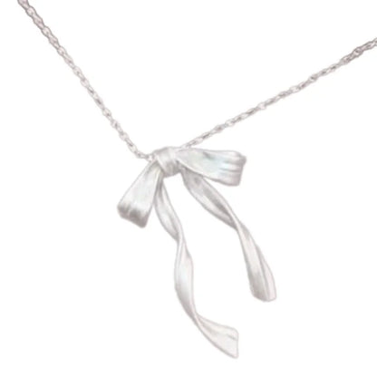 Collier Pendentif Nœud Papillon Délicat - Chaîne Clavicule Tendance