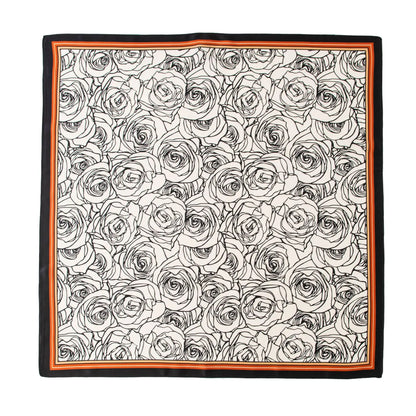 Foulard Carré Soie Mûrier 100% 70cm - Écharpe Premium Luxe Femme