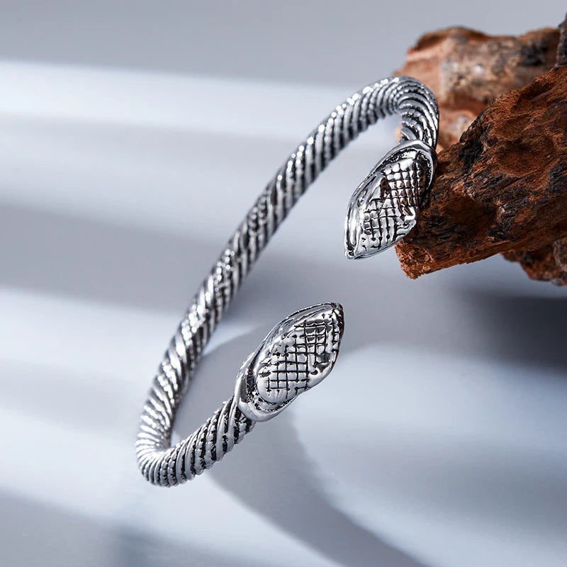 Bracelet Manchette Punk Homme – Alliage Zinc Style Viking, 8 Designs