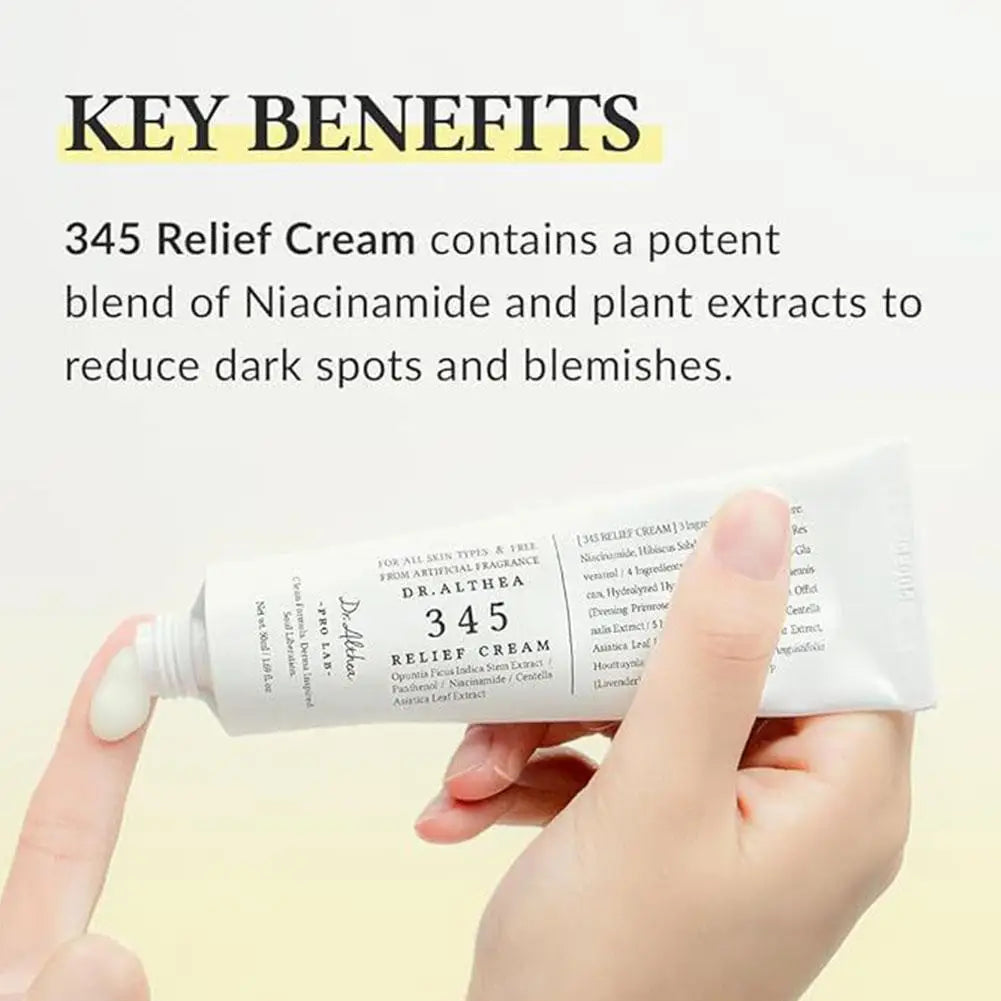 Crème Relief 50ml Nourrissante - Anti-Marques Acné Antioxydante Réparatrice Barrière Hydratante Soin Beauté