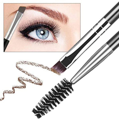 Set 5 Pinceaux Sourcils Professionnel - Peigne Cils Séparateur Ciseaux Trimmer Maquillage Yeux Femme
