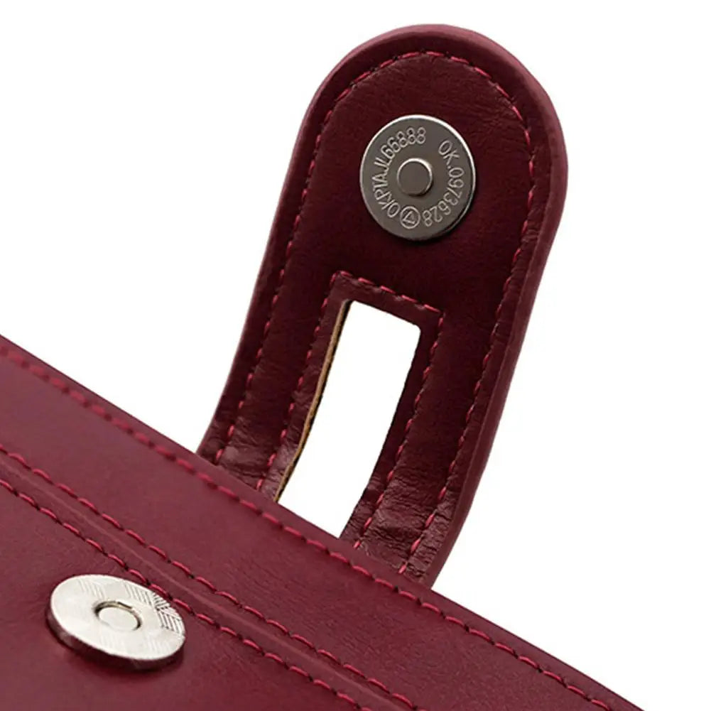Portefeuille Femme Long Cuir Vintage RFID - Porte-Chéquier Carnet Chèques Protection Anti-RFID Élégant