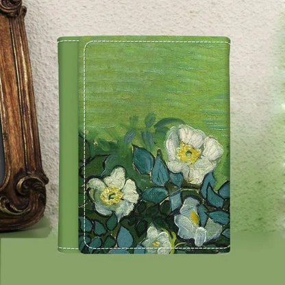 Portefeuille Femme Van Gogh Peinture à l'Huile - Wallet Court Cuir Design Artistique