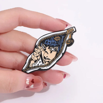 Pin's Émaillé JOJO Animation Japonaise – Broche Badge Personnage Manga Unisexe