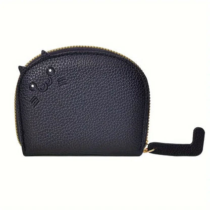 Portefeuille Femme Chat Cartoon Kawaii - Porte-Carte Multi-Emplacements Porte-Monnaie Cute ID Card Holder