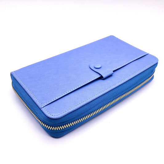 Portefeuille Long Femme Multi-Fonctions - Porte-Passeport Cartes Monnaie
