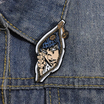 Pin's Émaillé JOJO Animation Japonaise – Broche Badge Personnage Manga Unisexe
