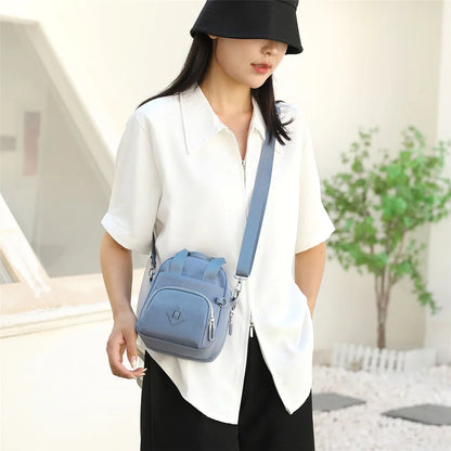 Sac Bandoulière Femme Nylon Imperméable Multi-Poches - Crossbody Grande Capacité