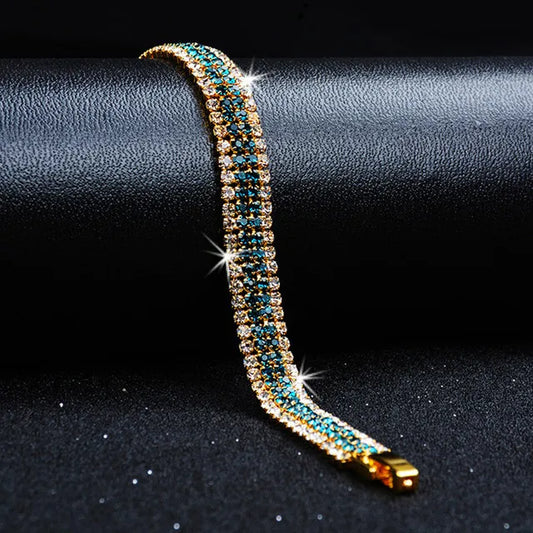 Bracelet Bohème Tressé Cristaux Zircon – Luxe Romain Unisexe