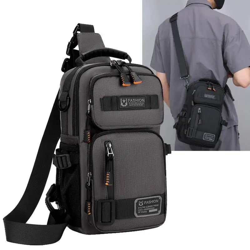 Sac Poitrine Multifonction en Nylon – Sport, Randonnée & Cyclisme