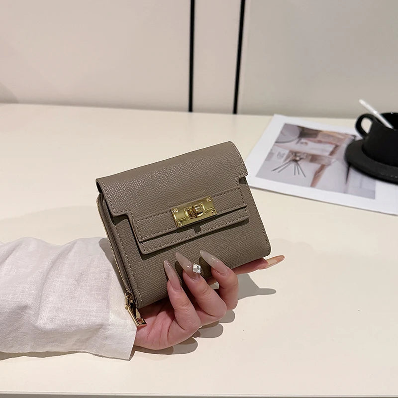 Portefeuille Femme Rétro Grande Capacité - Tri-Fold Multi-Cartes Multi-Fonctions