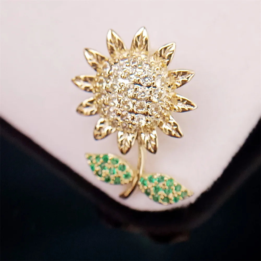 Broche Florale Romantique – Pin Élégant Rose Pivoine Iris