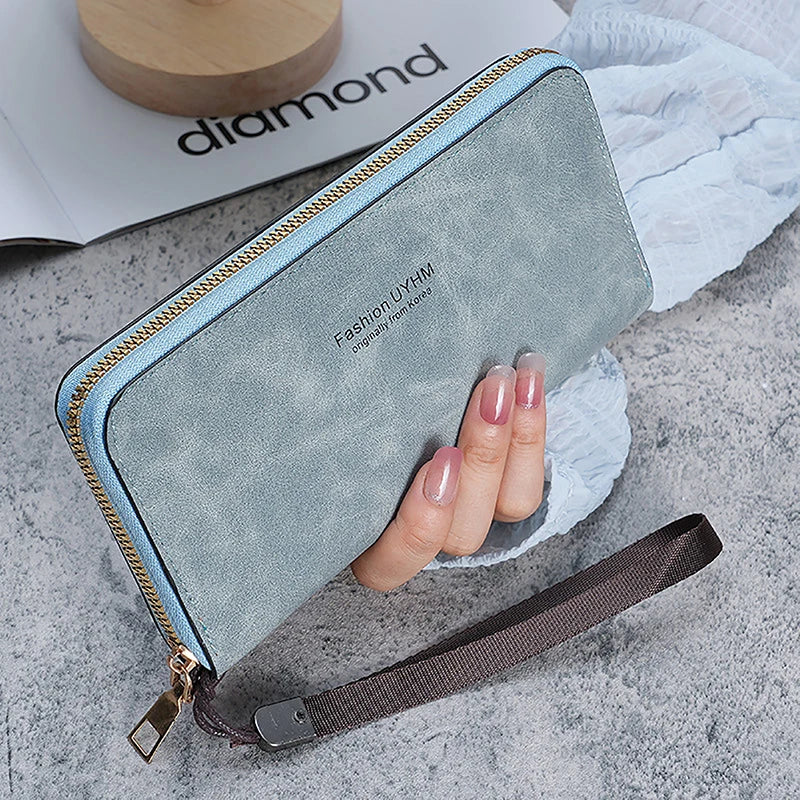 Sac à Main Femme avec Portefeuille Long - Pochette Multi-Fonctions Élégante