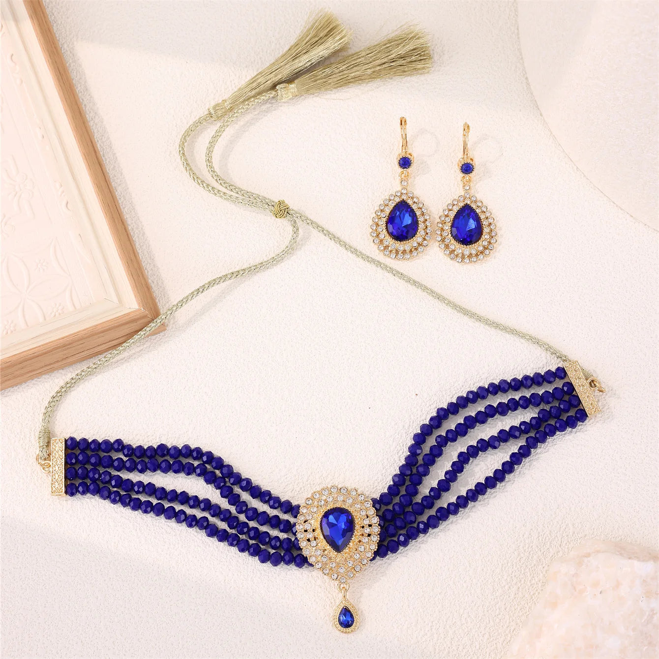 Ensemble Bijoux Marocain Traditionnel – Boucles Bracelet Mariée Luxe