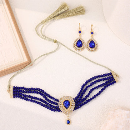 Ensemble Bijoux Marocain Traditionnel – Boucles Bracelet Mariée Luxe