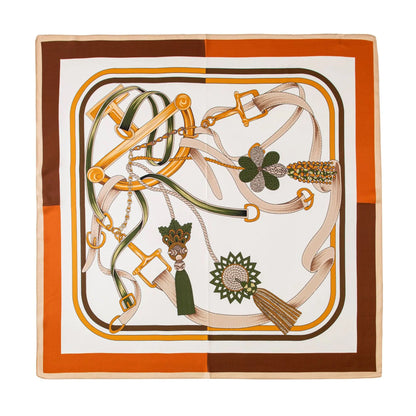 Foulard Carré Soie Mûrier 100% 70cm - Écharpe Premium Luxe Femme