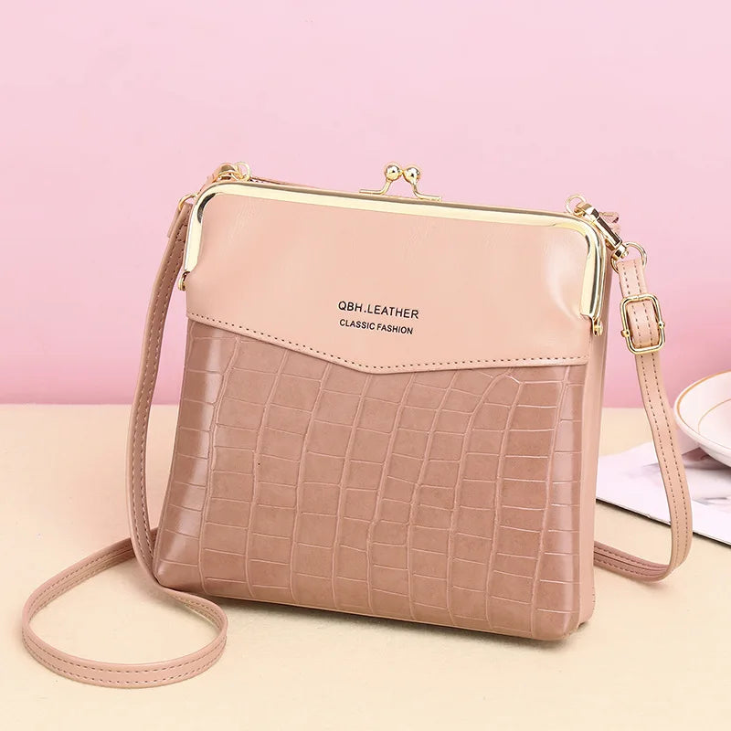 Sac à Bandoulière Femme Cuir PU - Pochette Porte-Cartes Crossbody Voyage