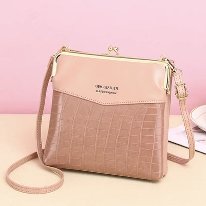 Sac à Bandoulière Femme Cuir PU - Pochette Porte-Cartes Crossbody Voyage