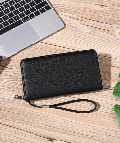 Portefeuille Femme Vintage RFID - Grande Capacité Cuir PU avec Porte-Cartes