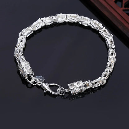 Bracelet Chaîne Argent Sterling 925 — Élégant et Minimaliste, 20 Coloris