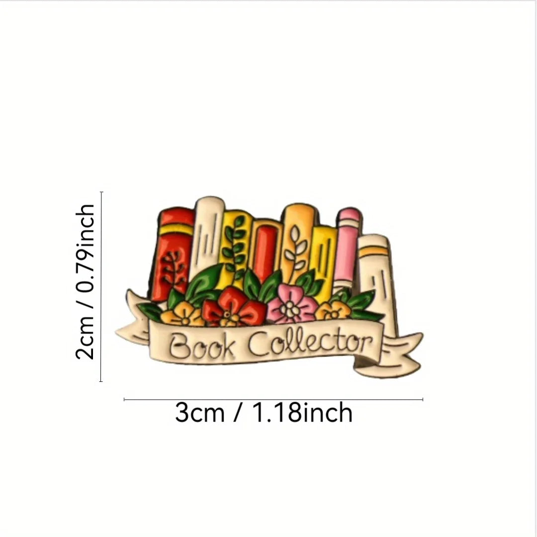 Broche Littéraire Élégante Amoureux Livres – Pin's Classique Polyvalent Femme