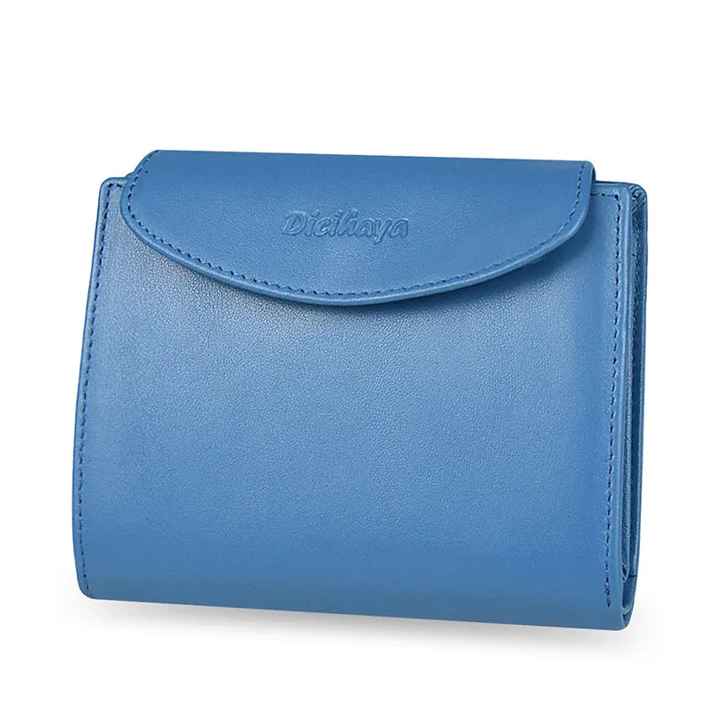 Portefeuille Femme Cuir Véritable - Porte-Monnaie Mini Clutch Porte-Cartes Bourgogne