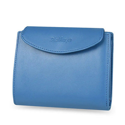Portefeuille Femme Cuir Véritable - Porte-Monnaie Mini Clutch Porte-Cartes Bourgogne