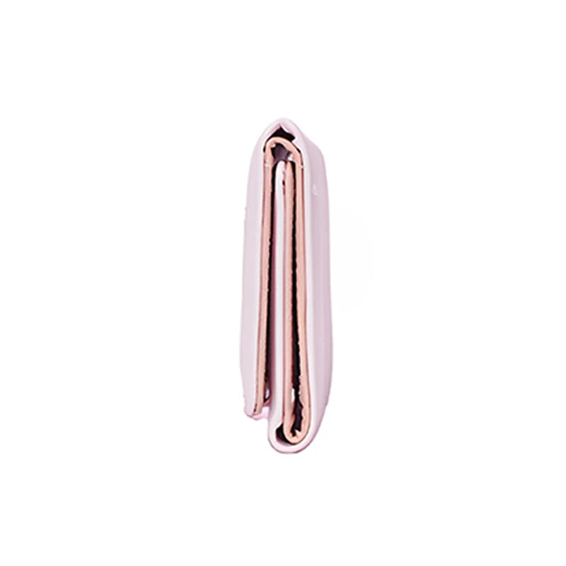 Portefeuille Femme Tri-Fold Cuir PU Bouton Fantaisie - Porte-Cartes Court Porte-Monnaie