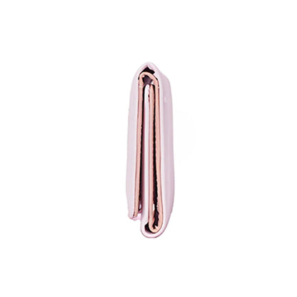 Portefeuille Femme Tri-Fold Cuir PU Bouton Fantaisie - Porte-Cartes Court Porte-Monnaie