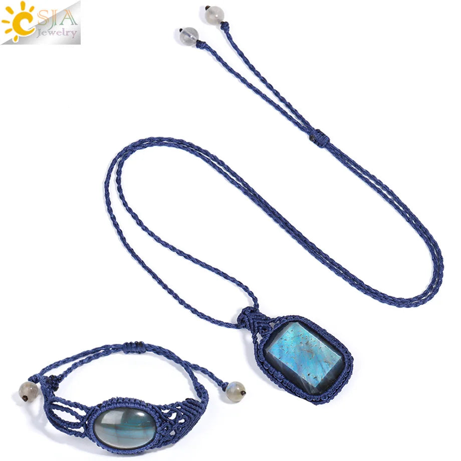 Bracelet Wrap Quartz Rose Cuir – Pierre Naturelle Bohème Multicouche