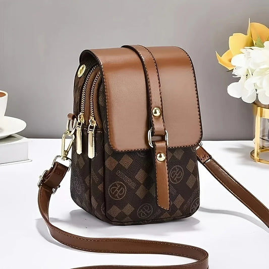 Sac Bandoulière Femme Multi-Poches Crossbody Luxe - Petit Sac Épaule Pratique Shopping Quotidien