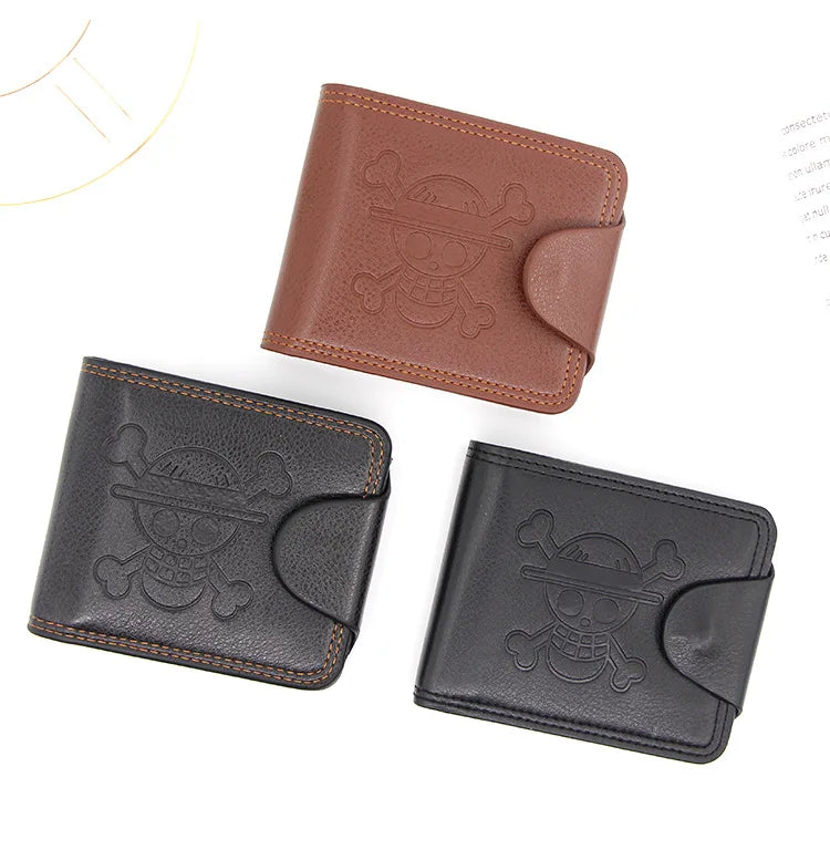 Portefeuille Homme Bifold Cuir PU Slim - Porte-Cartes Court Business Compact