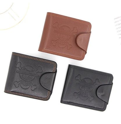 Portefeuille Homme Bifold Cuir PU Slim - Porte-Cartes Court Business Compact
