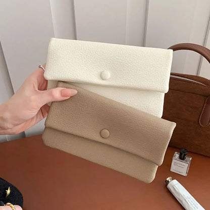 Portefeuille Long Femme Enveloppe Cuir PU - Clutch Fermeture Éclair Multi-Fonctions