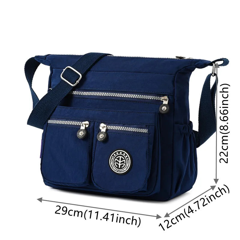 Sac à Bandoulière Femme Nylon Imperméable - Sac Crossbody Plage Été Léger