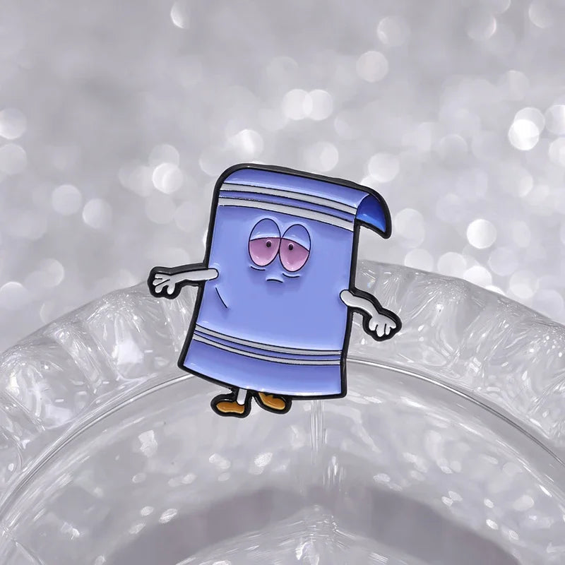 Pin's Émaillé Towelie Anime Comédie – Broche Badge Humoristique Unisexe
