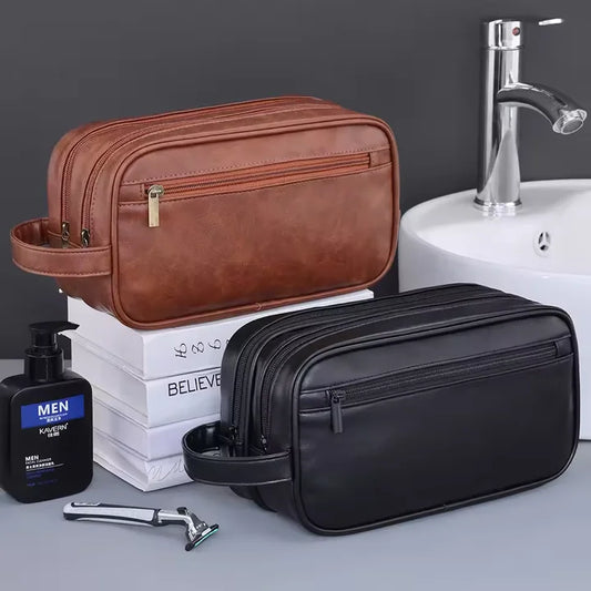 Men's Retro PU Leather Business Wallet - Vintage Wrist Bag Phone Wallet Fashion Women's Coin Purse