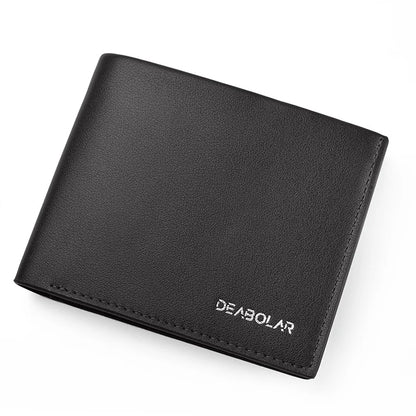 Portefeuille Homme Cuir - Porte-Cartes Compact avec Porte-Monnaie