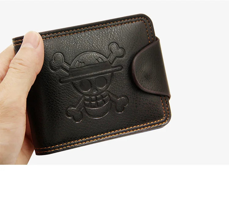 Portefeuille Homme Bifold Cuir PU Slim - Porte-Cartes Court Business Compact