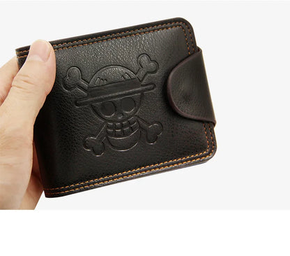 Portefeuille Homme Bifold Cuir PU Slim - Porte-Cartes Court Business Compact