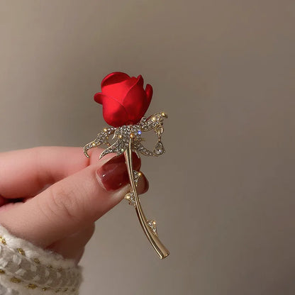 Broche Feuille Ginkgo Rétro Élégante Strass – Pin's Plante Corsage Luxe Femme