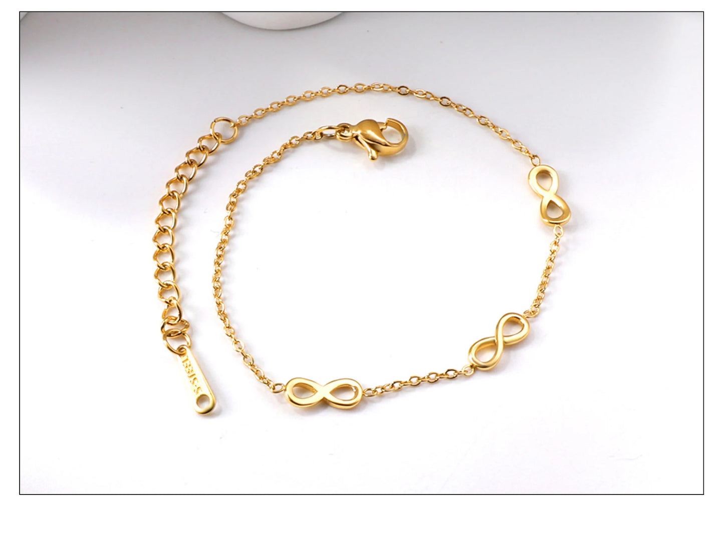 Bracelet Acier Inoxydable Plaqué Or – Pendentifs Tendance Haut de Gamme