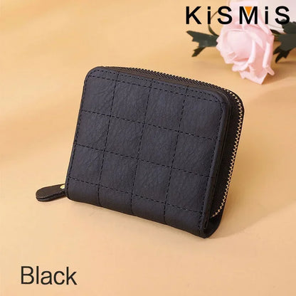 Portefeuille Femme Kawaii Rose - Mini Porte-Monnaie Cuir Design Mignon avec Compartiment Pièces