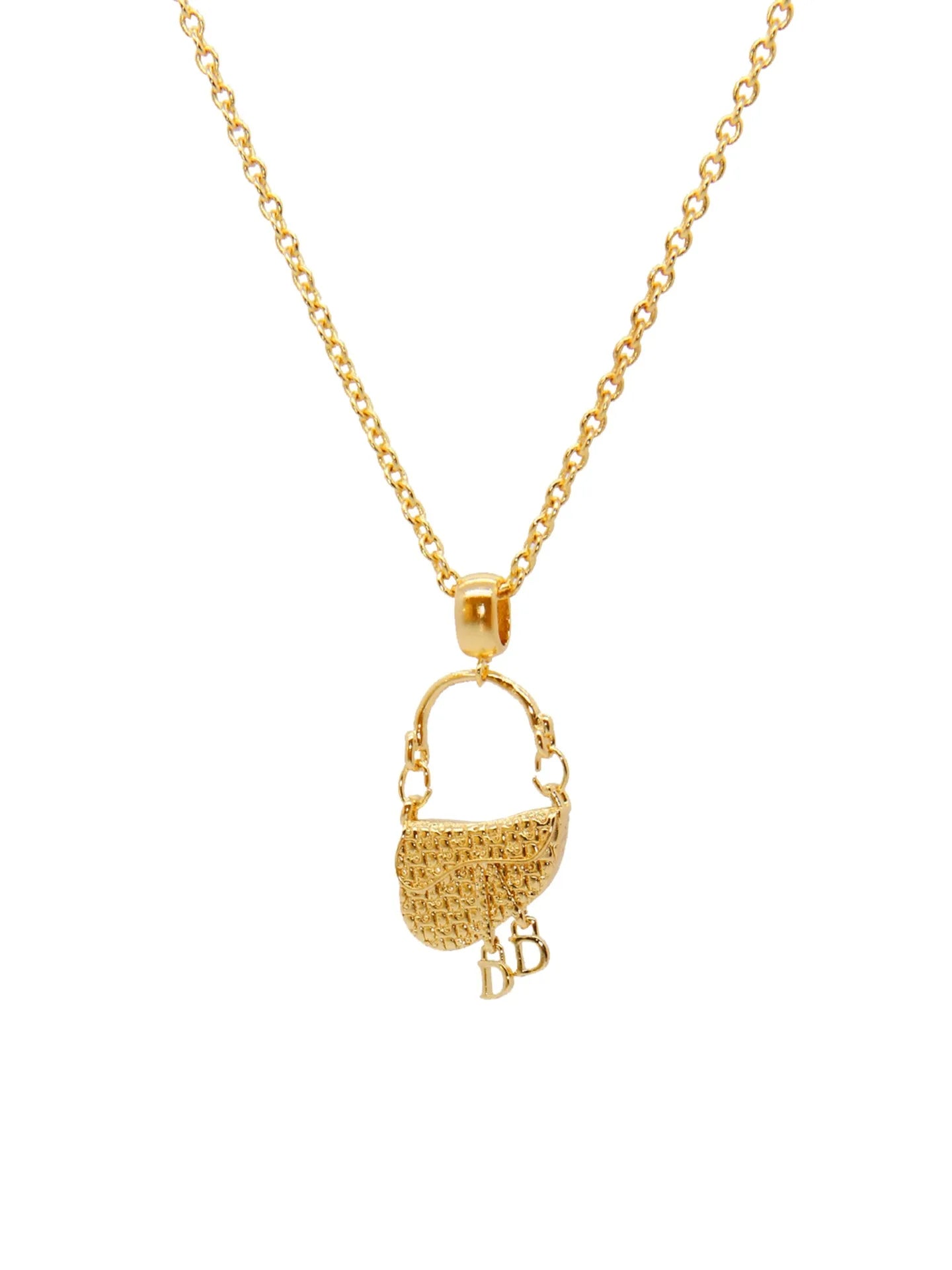 Parure Bijoux Française Luxe Sac à Main – Collier Boucles Plaqué Or