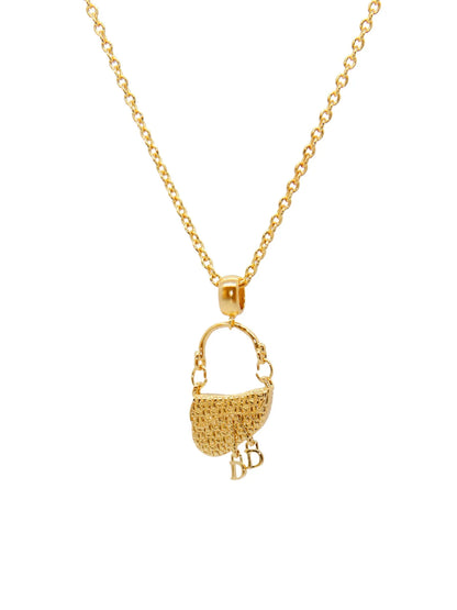 Parure Bijoux Française Luxe Sac à Main – Collier Boucles Plaqué Or