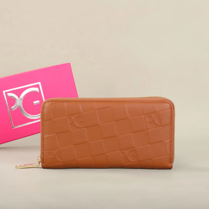 Portefeuille Femme Grande Capacité - Pochette Rectangulaire avec Zip pour Soirée